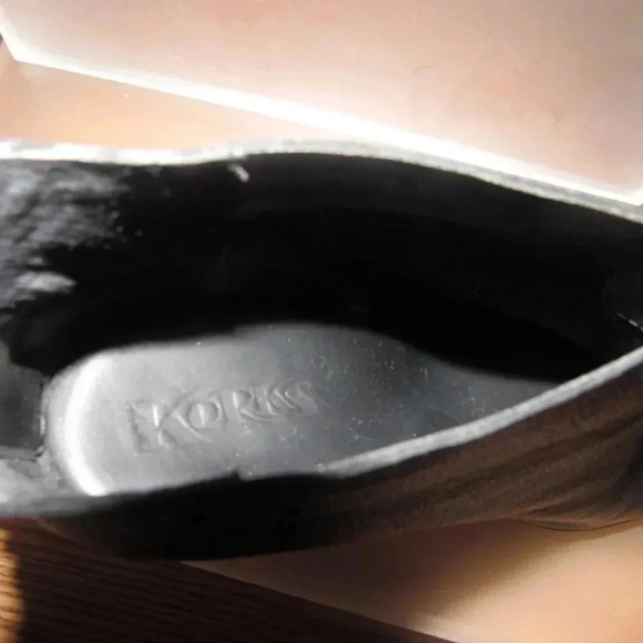 KORKS Haldor Wedge Platform Ankle Black Leather Booties Size 9.5M - Picture 6 of 6